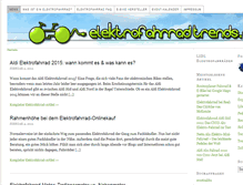 Tablet Screenshot of elektrofahrradtrends.de